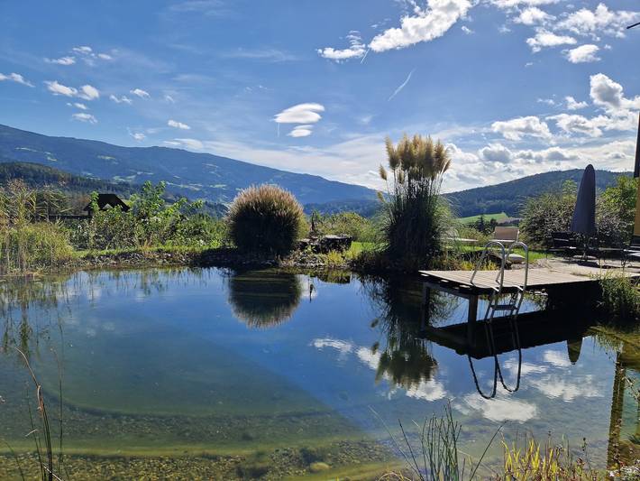 Ferienwohnung für 2 Personen, mit Terrasse und Garten sowie Sauna und Ausblick in Lavanttal