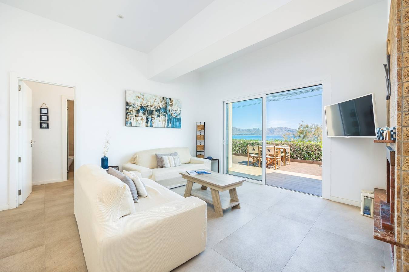 Appartement entier, Appartement 'Sa Marina Beach House' avec vue sur mer, Wi-Fi et climatisation in Alcúdia, Côte de Majorque