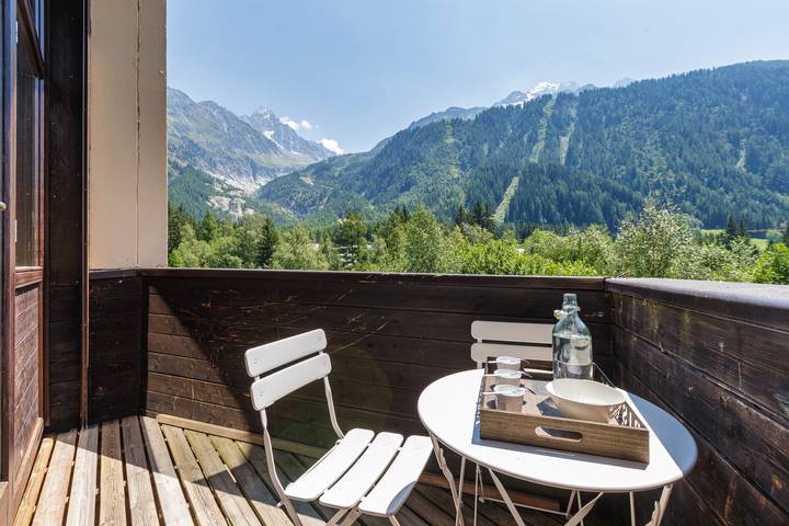 Gîte pour 4 personnes, avec balcon, adapté aux familles à Chamonix-Mont-Blanc