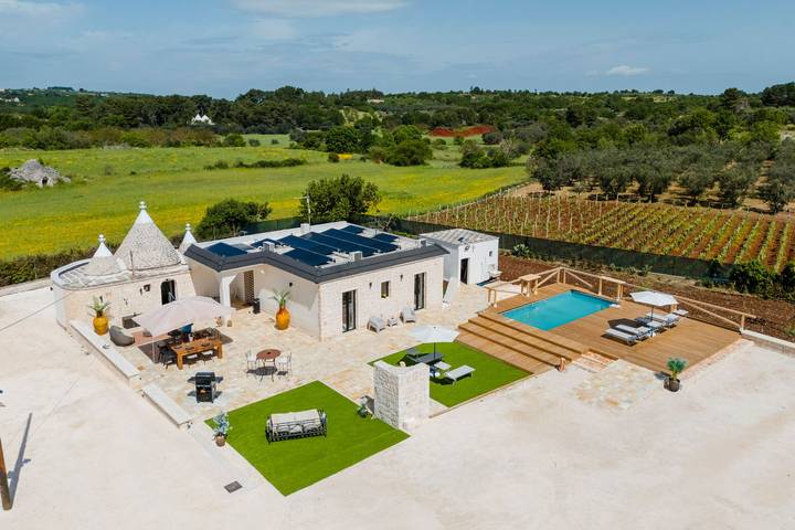 Trullo per 8 persone, con giardino e piscina, con animali domestici a Ceglie Messapica