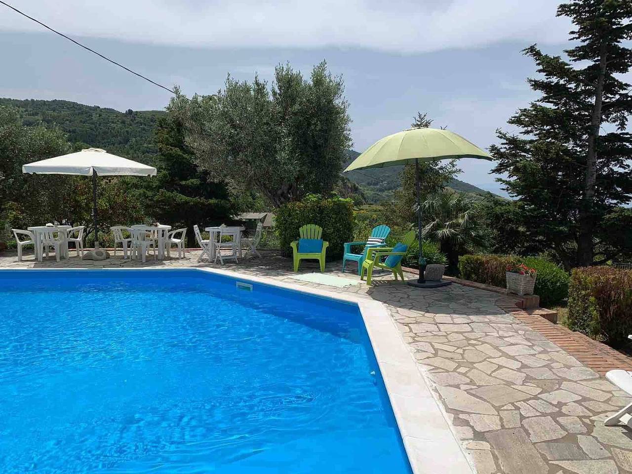 Ferienhaus 'Villa Letizia 16 Pax' mit Meerblick, privatem Pool und Wlan in San Lucido, Tyrrhenische Küste Kalabrien