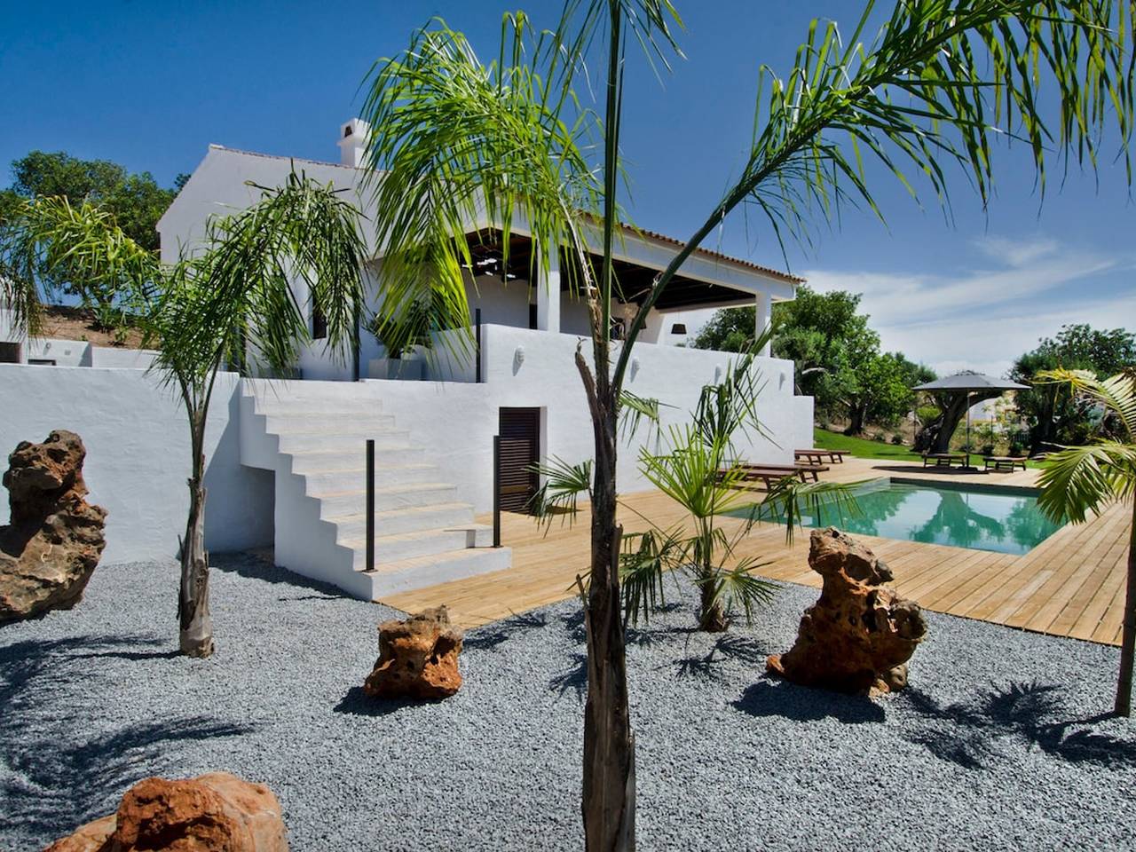 Villa mit Pool und Klima, Meerblick - 8 Pers. in São Bartolomeu de Messines, Faro Distrikt