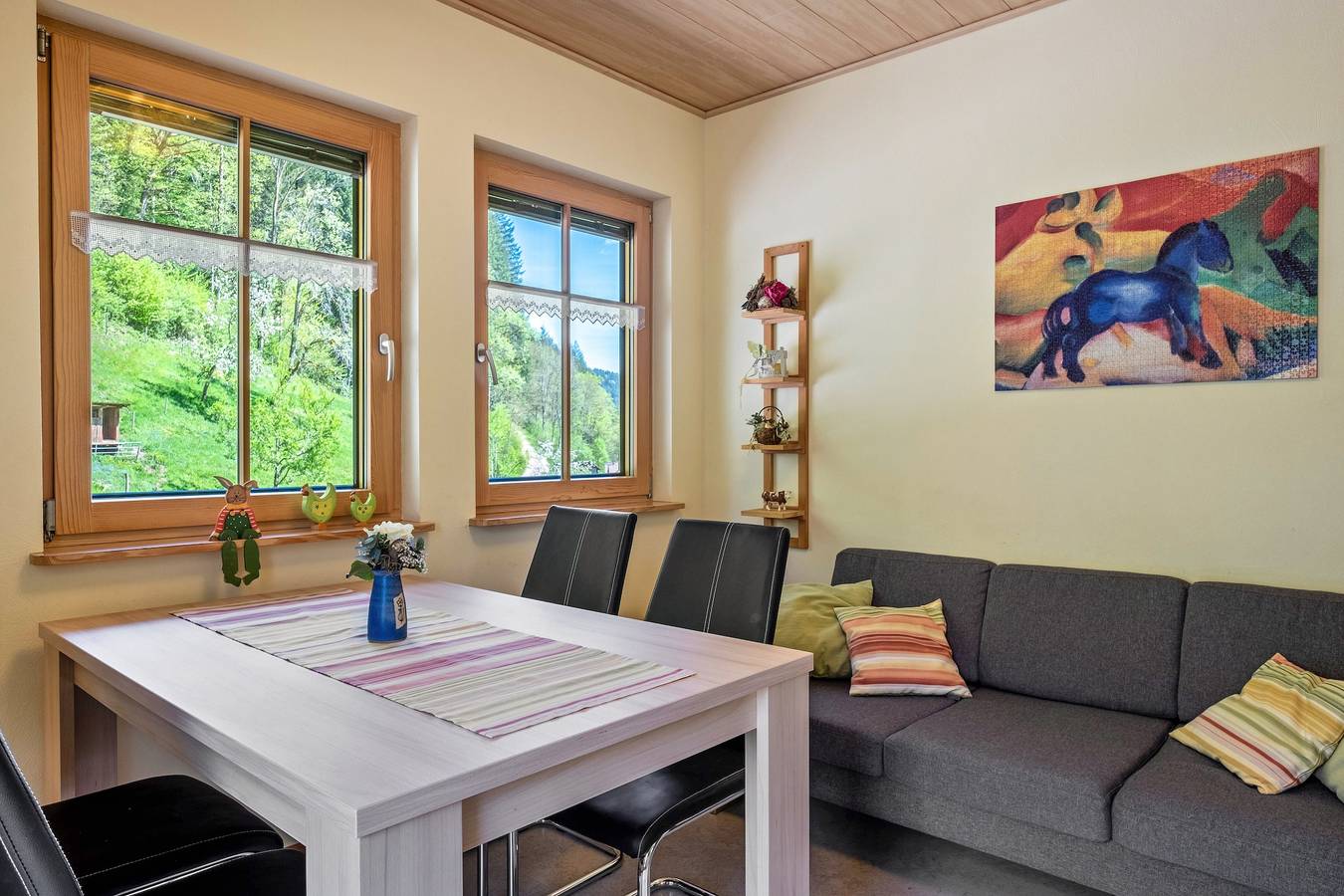 Ganze Wohnung, Ferienwohnung '1, 45qm' mit Bergblick, Gemeinschaftsterrasse und Wi-Fi in Oberwolfach, Mittlerer Schwarzwald