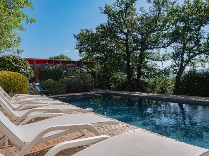 Villa 'Face Au Mont Bouquet' con Piscina Privata, Wi-Fi e Aria Condizionata in Servas (Alès), Alès e dintorni