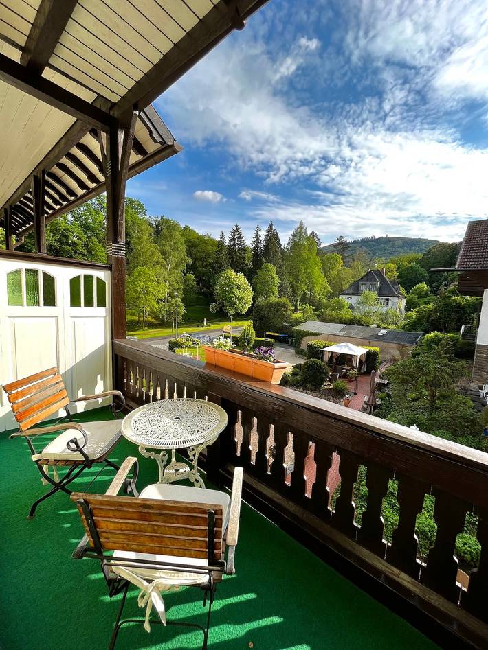 Ferienwohnung für 5 Personen, mit Garten und Balkon sowie Ausblick