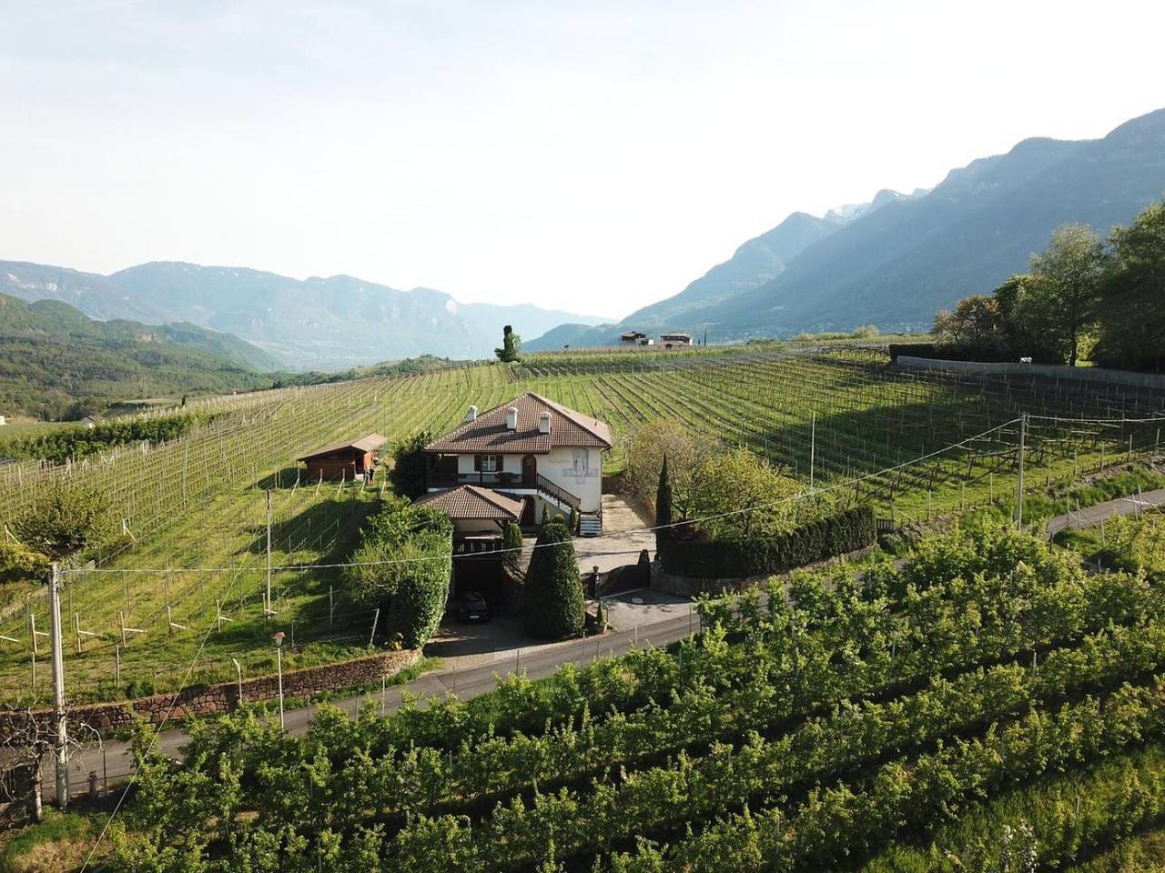 Appartement entier, Appartement « Weingut Hochleiten » avec vue sur la montagne, balcon et Wi-Fi in Oberplanitzing, Caldaro sulla Strada del Vino