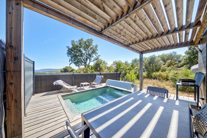 Maison de vacances pour 6 personnes, avec jardin et piscine