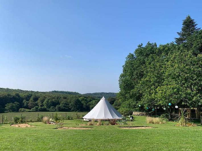 Tente pour 2 personnes, avec terrasse et piscine ainsi que jardin et jacuzzi dans le Morbihan - 4