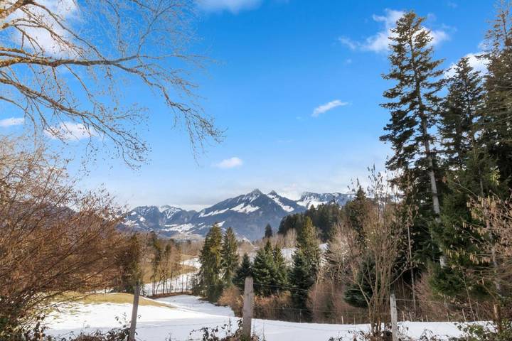 Gîte pour 4 personnes, avec terrasse et vue à Bulle