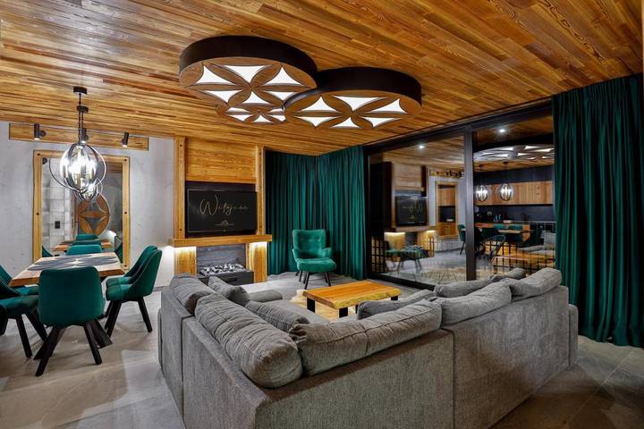 Apartament wakacyjny dla 6 osób, z basen i widok oraz sauna i taras, zwierzęta dozwolone w Czorsztyn