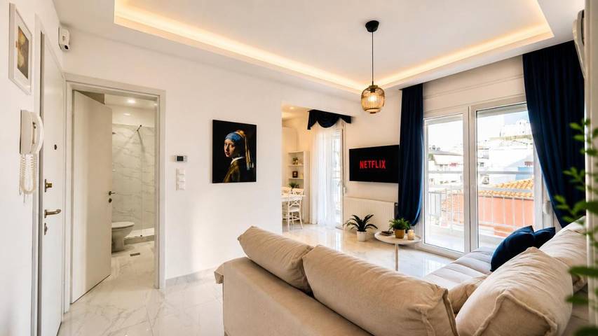 Appartement de vacances pour 3 personnes, avec Balcon ainsi que Terrasse et Vue