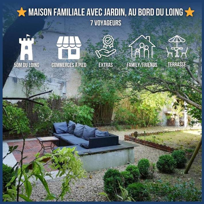 Maison de vacances pour 7 personnes, avec jardin et vue