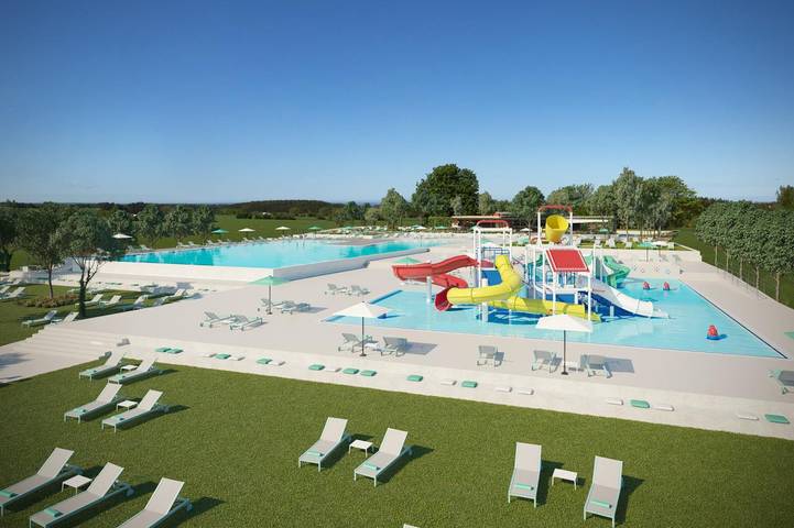 Ferienpark für 7 Personen, mit Whirlpool und Kinderpool sowie Pool in Istrien