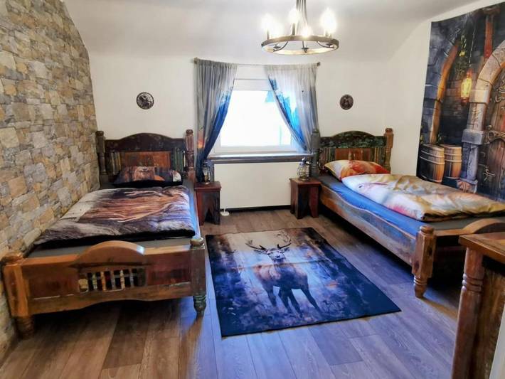 Gîte pour 5 personnes, avec Balcon et Jacuzzi ainsi que Sauna et Vue à Wilhelmsfeld