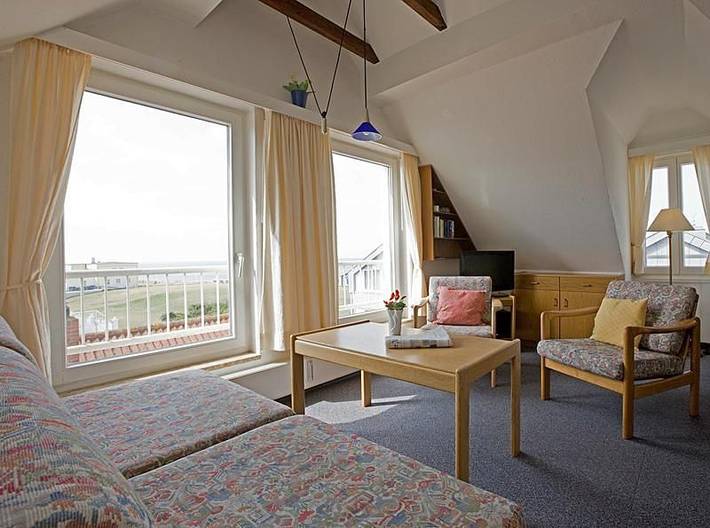 Ferienwohnung für 3 Personen, mit Balkon/Terrasse in Weststrand, Norderney