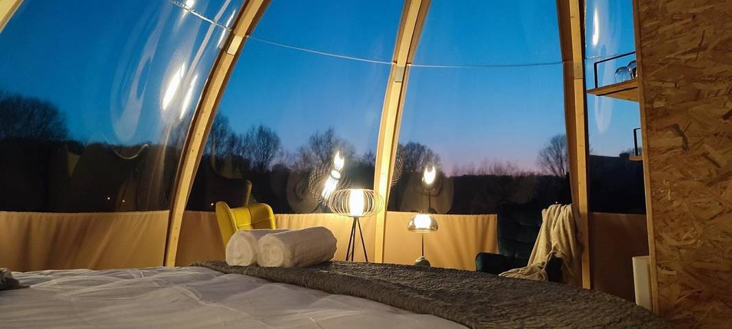 Tente pour 2 personnes, avec jardin ainsi que vue et terrasse en Seine-Maritime - 4