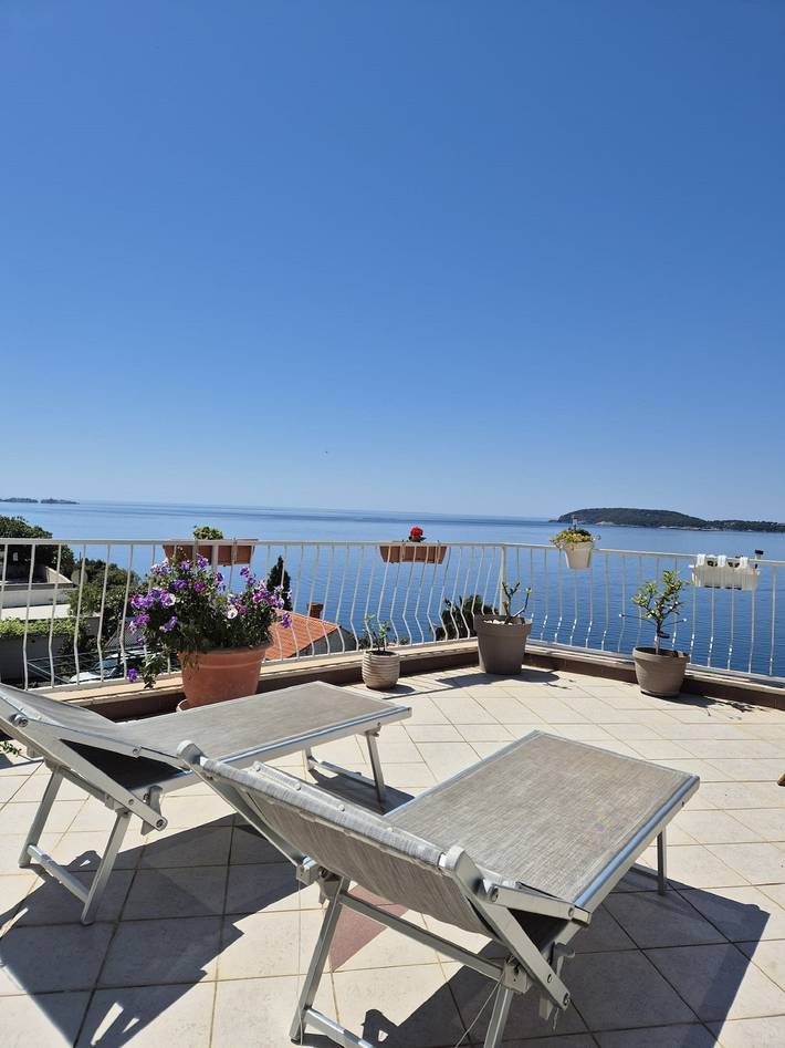 Ferienwohnung für 3 Personen, mit Meerblick in Grad Dubrovnik