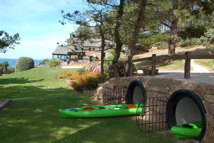 Cottage pour 9 personnes, avec balcon et jardin dans Plage du Guerzit