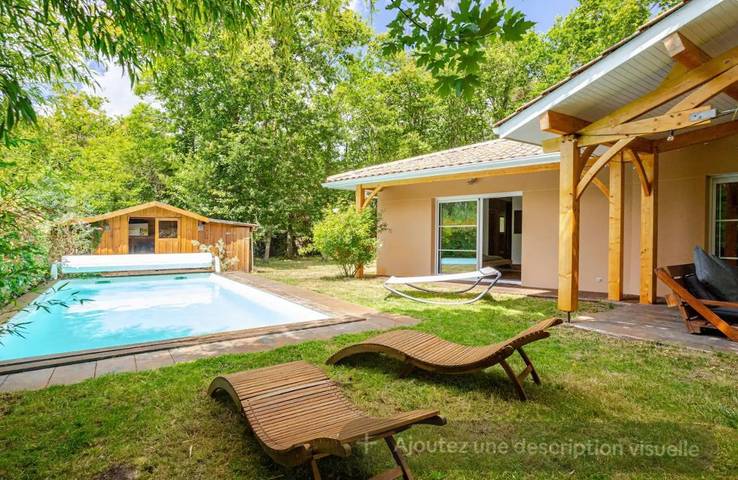 Gîte pour 6 personnes, avec piscine ainsi que jardin et terrasse, animaux acceptés en Gironde - 2