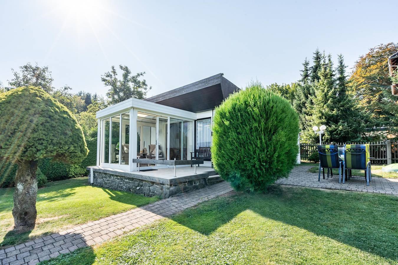 Ferienhaus 'Bungalow Sebastian' mit Privatterrasse, Wi-Fi und Klimaanlage in Niederwiesa, Chemnitz und Umgebung