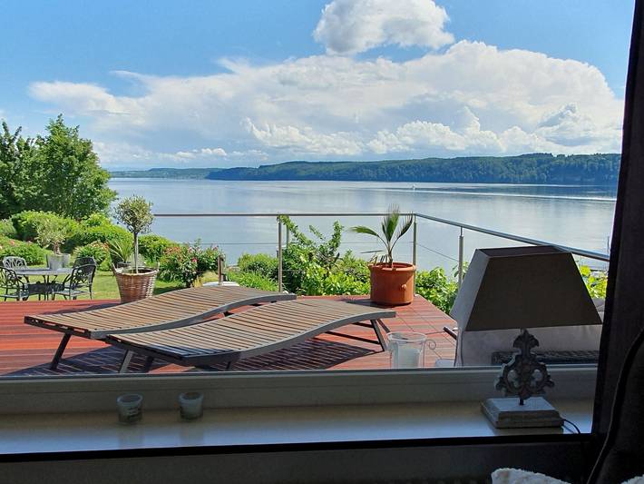 Ferienwohnung für 4 Personen, mit Garten und Seeblick in Ueberlinger see