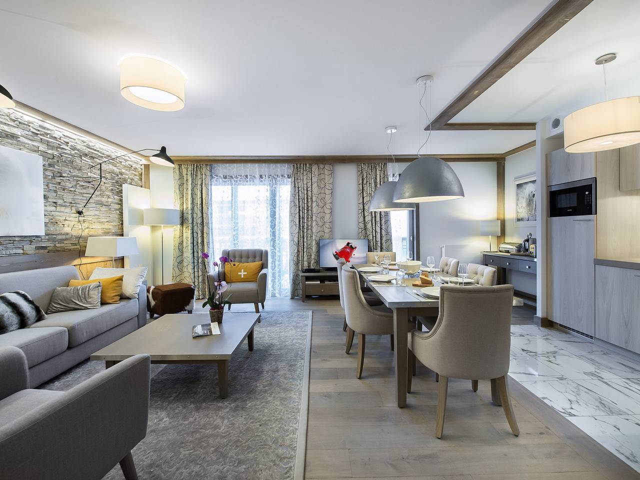 Appartement entier, Appartement luxueux à Courchevel Village avec sauna et accès direct aux pistes in Saint-Bon-Tarentaise, Les Trois Vallées