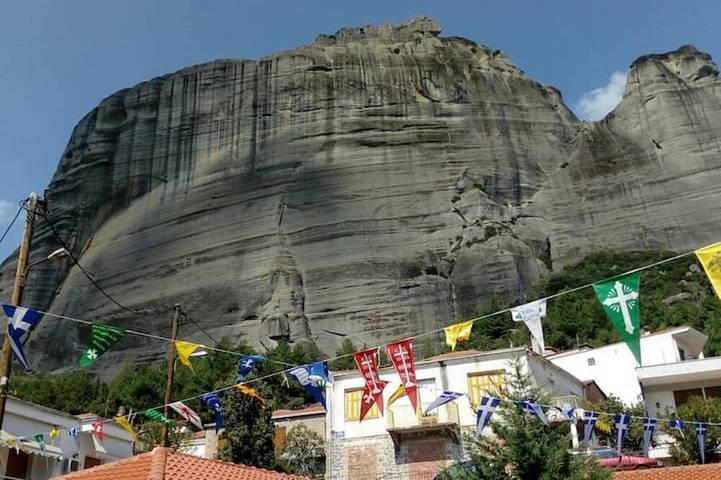 Location de vacances pour 4 personnes, avec jardin et balcon dans Kalambáka