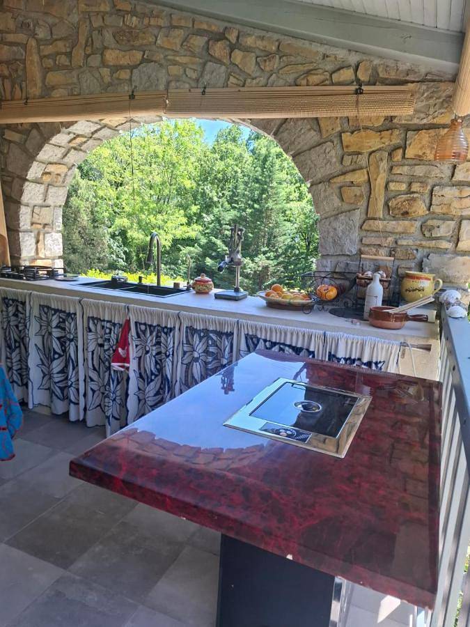 Location de vacances pour 12 personnes, avec piscine et vue ainsi que jardin et sauna à Vesseaux - 4