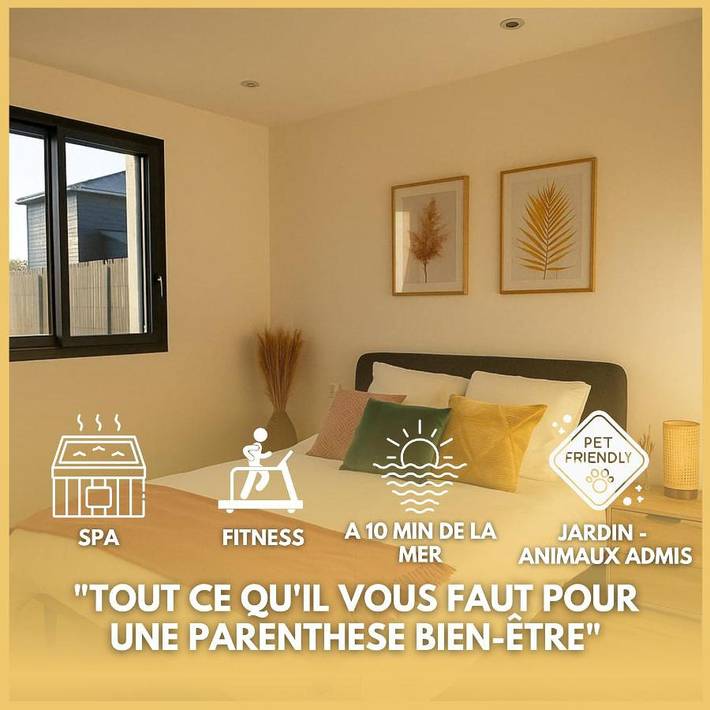 Location de vacances pour 6 personnes, avec jardin et jacuzzi, animaux acceptés à Lanmeur