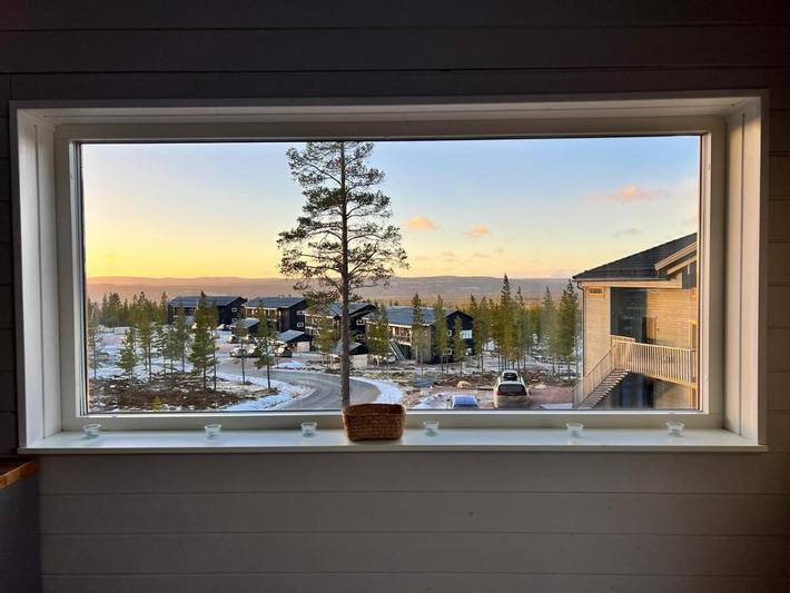 Ferienwohnung für 16 Personen, mit Ausblick und Balkon sowie Sauna in Idre