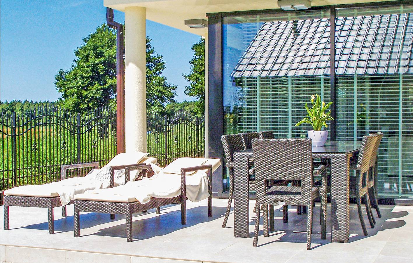 Cały apartament wypoczynkowy, Apartament wakacyjny dla 4 osób z taras in Grzybowo, Morze Bałtyckie