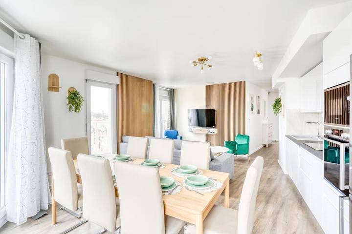 Apartamento de vacaciones para 8 personas, con jardín y vistas - 1