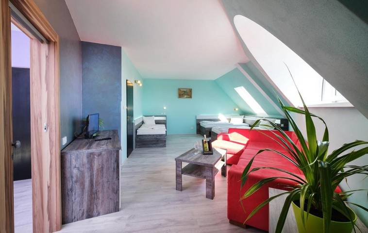 Hotel dla 2 osób, z Taras i Sauna oraz Widok w Znojmo
