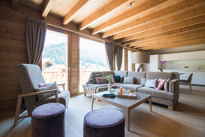 Chalet pour 9 personnes, avec sauna et balcon à Praz-sur-Arly