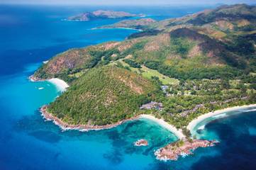 Station pour 3 personnes, avec jardin ainsi que piscine et sauna aux Seychelles