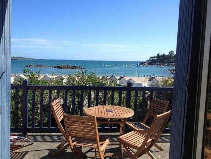 Location de vacances pour 7 personnes, avec vue ainsi que jardin et balcon dans Plage Port Manec’h