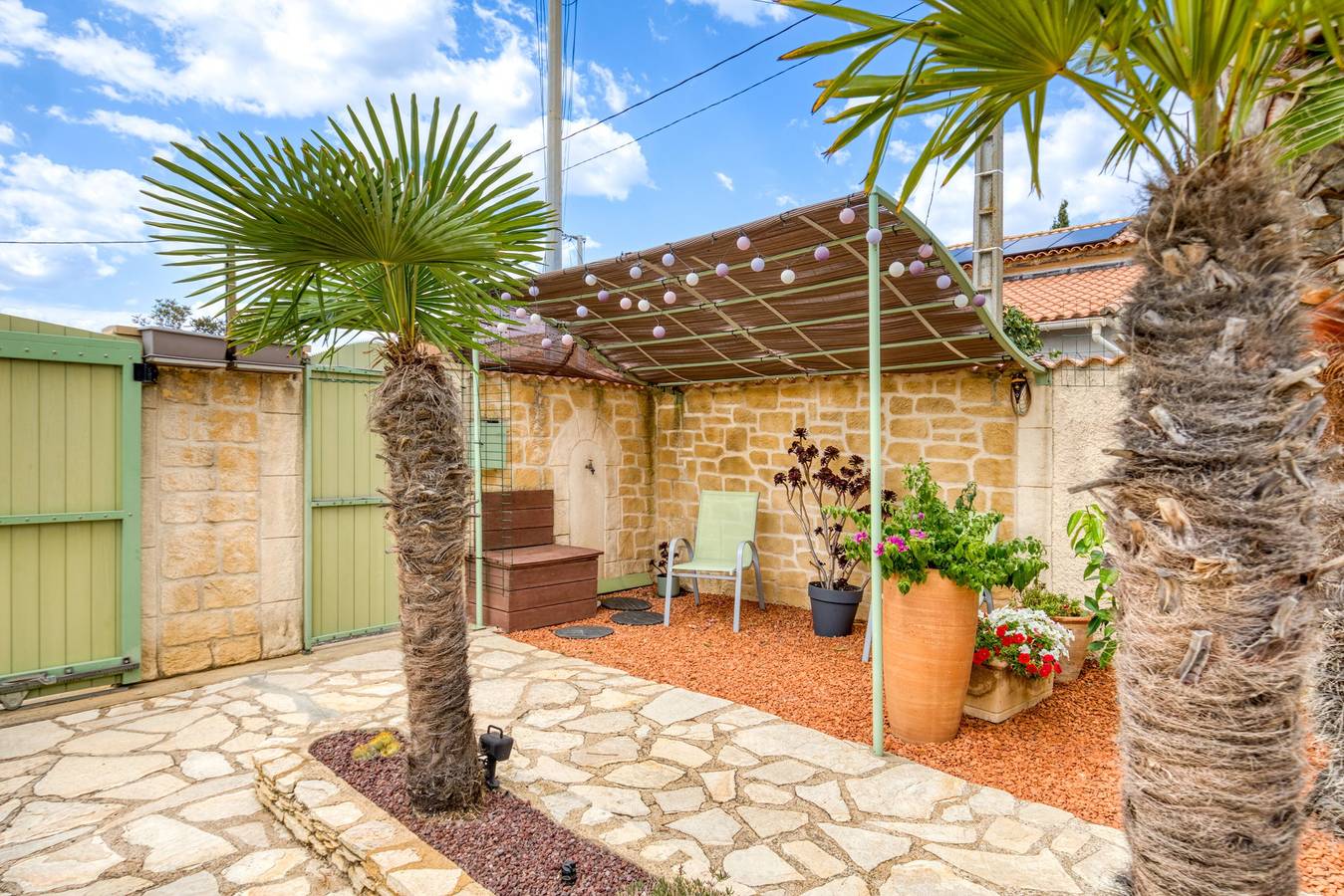 Chambres d'hôtes 'La Palmeraie' avec vue sur mer, Wi-Fi et climatisation in Portiragnes, Côte d'Améthyste