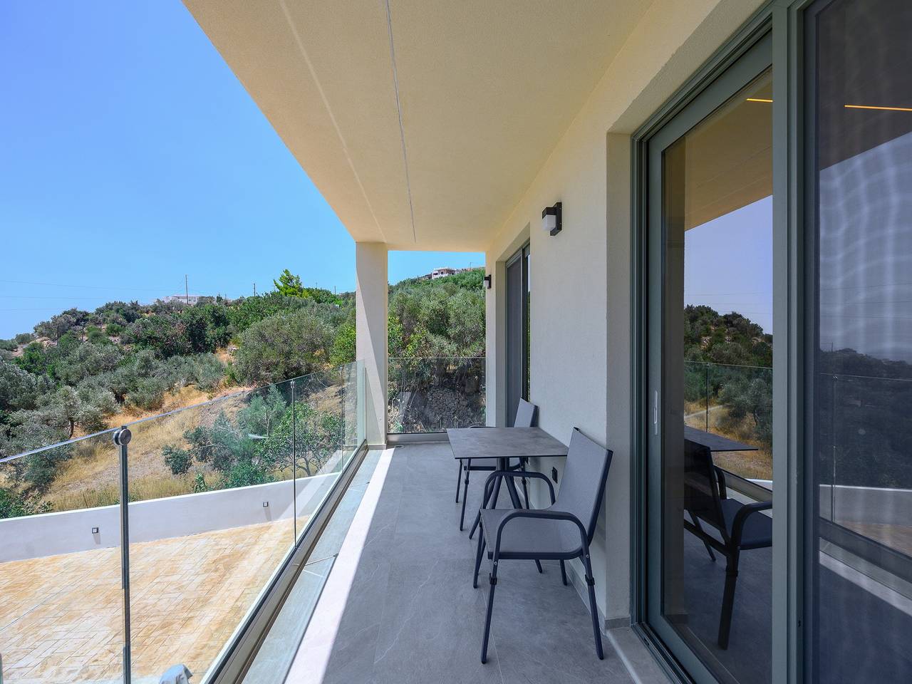 Villa in Mariou mit Pool und Ausblick in Rethymno und Umgebung