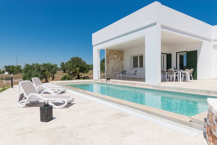 Villa mit pool für 6 Personen, mit Terrasse und Garten, mit Haustier an der Adriatisches Meer