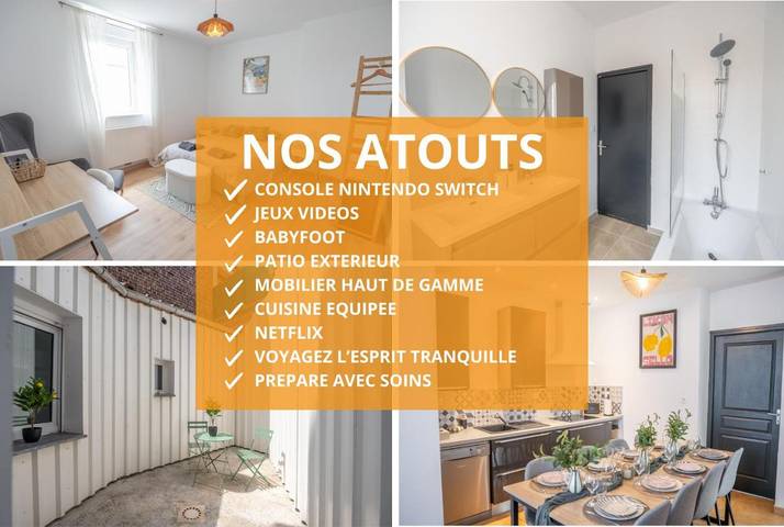 Location de vacances pour 10 personnes, avec terrasse à Valenciennes - 2