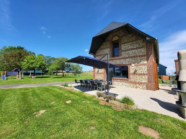 Maison de vacances pour 8 personnes, avec Terrasse ainsi que Jardin et Vue à Goderville