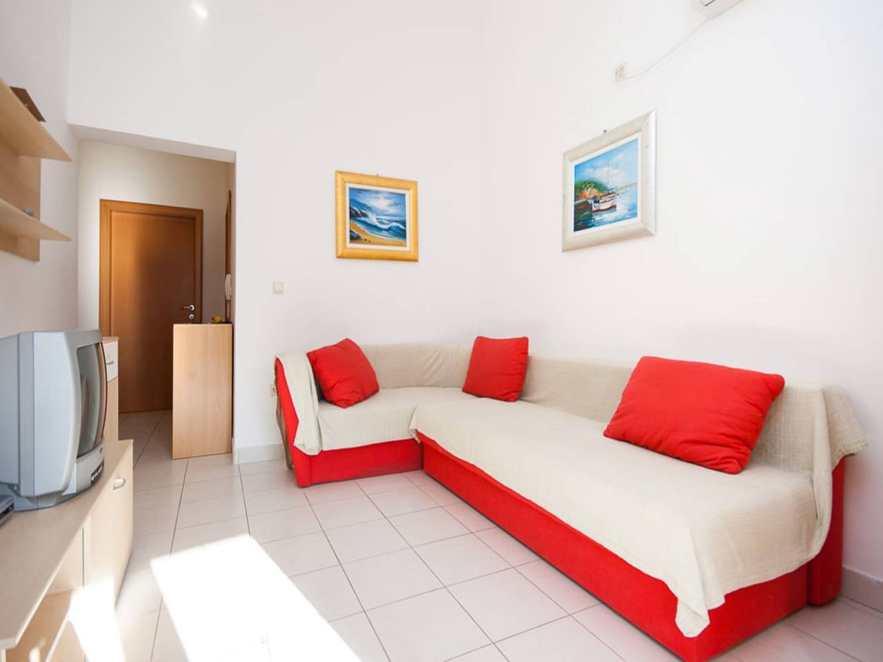 Appartement entier, Appartement de deux chambres avec le balcon Baska, Krk A-19433-a in Baška, Krk