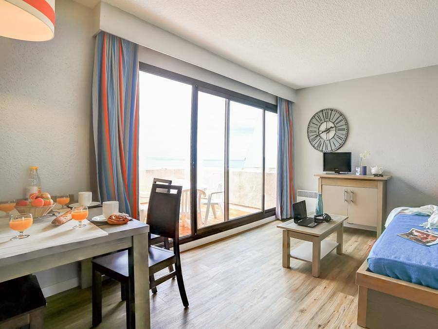 Pierre & Vacances Résidence Les Balcons de Collioure - Studio 4 persone - - 1 alcova per dormire - Terrazza o balcone - Vista mare in La Côte Vermeille, Collioure