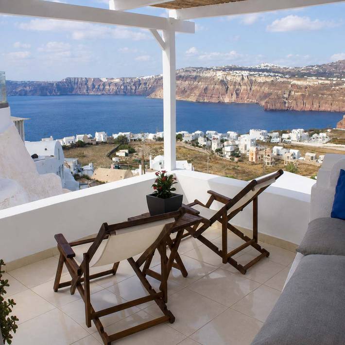 Ganze Ferienwohnung, Ferienwohnung für 2 Personen mit Meerblick in Akrotiri, Santorin