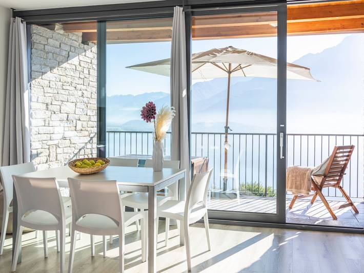 Gîte pour 5 personnes, avec balcon ainsi que piscine et jardin à Vercana - 3