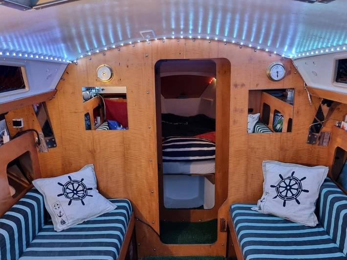 Bateau pour 3 personnes, avec vue et terrasse en Normandie