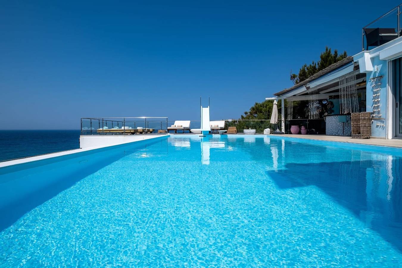 Ikaria Beachfront Villa | 7 Bedrooms | Villa Indigo Blue Haven | Infinity Pool in Ikaria