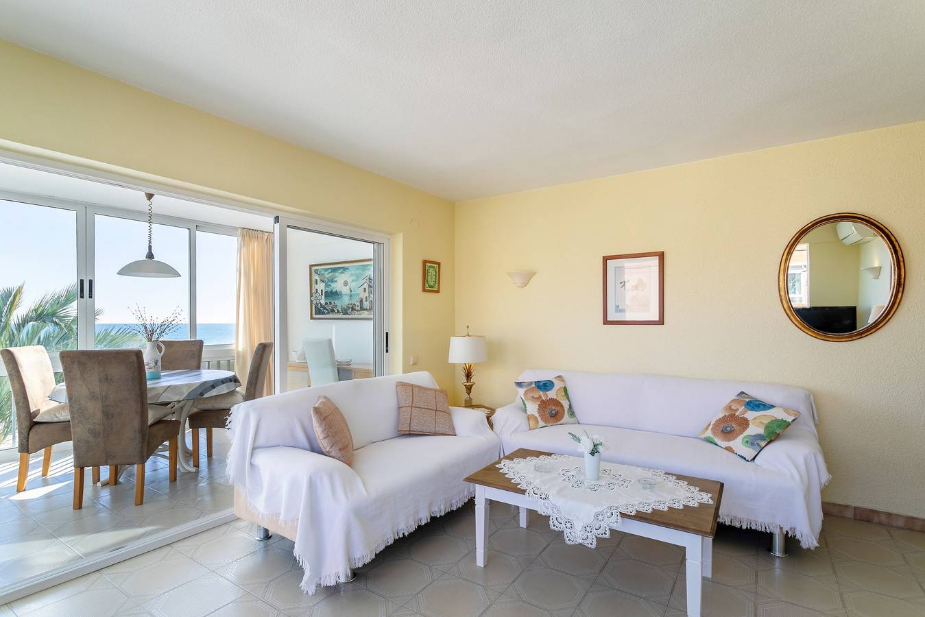 Apartamento inteiro, Apartamento "Esmeralda 1" com vista para o mar, jardim, terraço e varanda in Benidorm, Costa Blanca