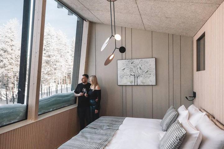 Hotel voor 10 personen, with sauna and terras as well as tuin in Rovaniemi