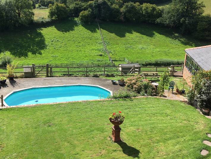 Casa rural para 2 personas con piscina in Herefordshire